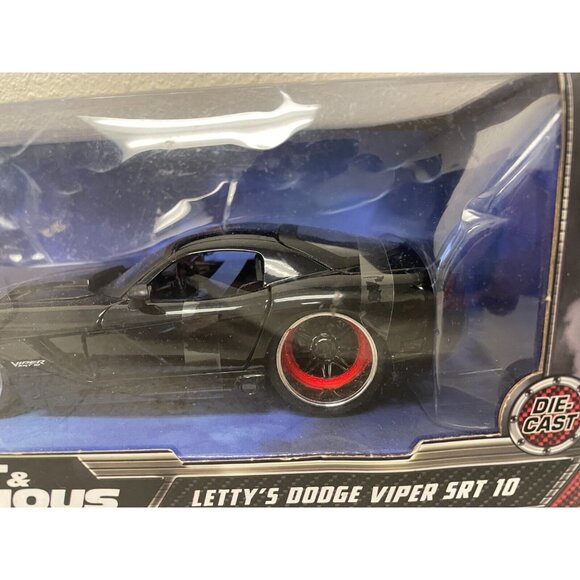 Fast & Furious Letty's Dodge Viper SRT10 1:24 Diecast Car by JADA – 8" Toy Model - Picture 3 of 7